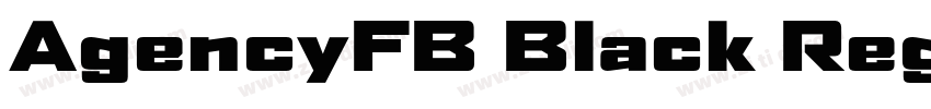 AgencyFB Black Regul字体转换